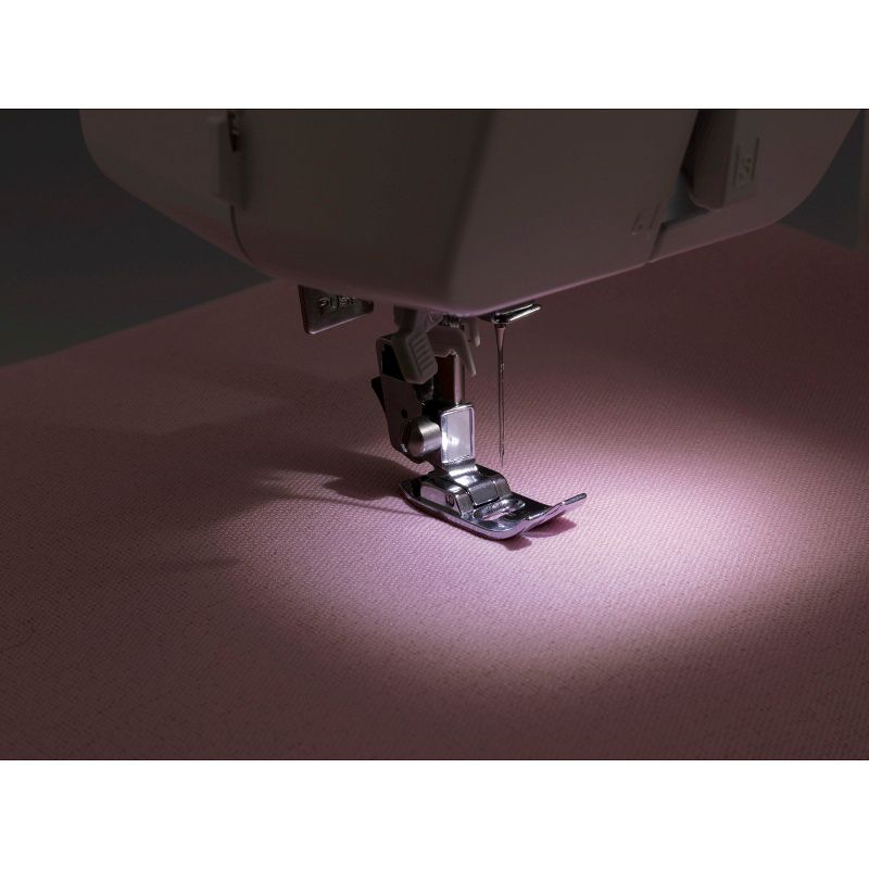 Singer M3500 Portable Sewing Machine with 110 Stitch Applications, Pack of Needles, Bobbins, Seam Ripper, Zipper Foot, and More Accessories, White