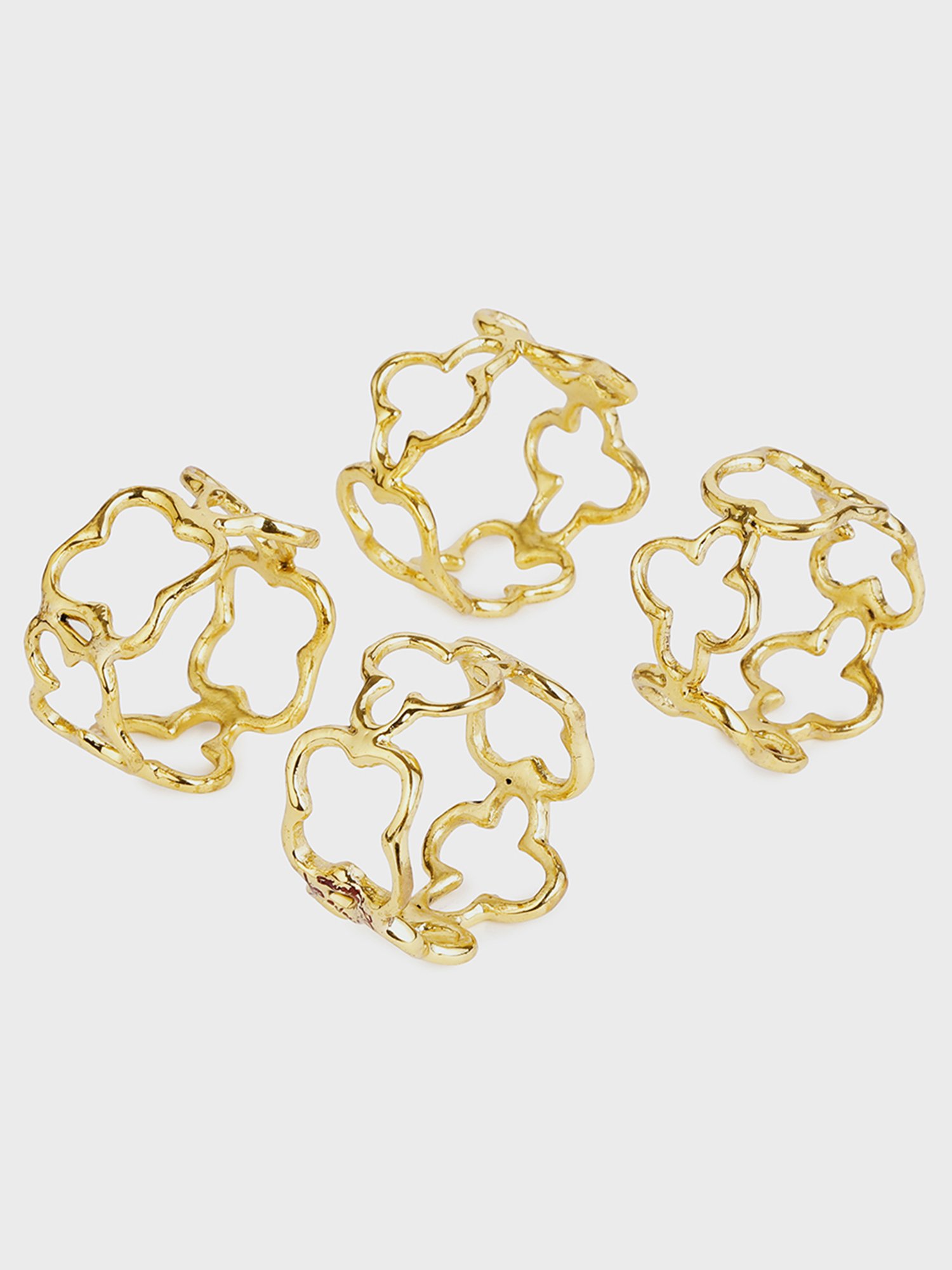 ExclusiveLane The Dancing Peacock Brown Sheesham Wood Napkin Holder - Set of 1