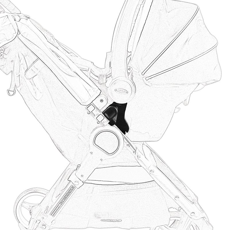 Baby Jogger Car Seat Adapter - Mounting Bracket - Single- Baby Jogger City GO & Graco