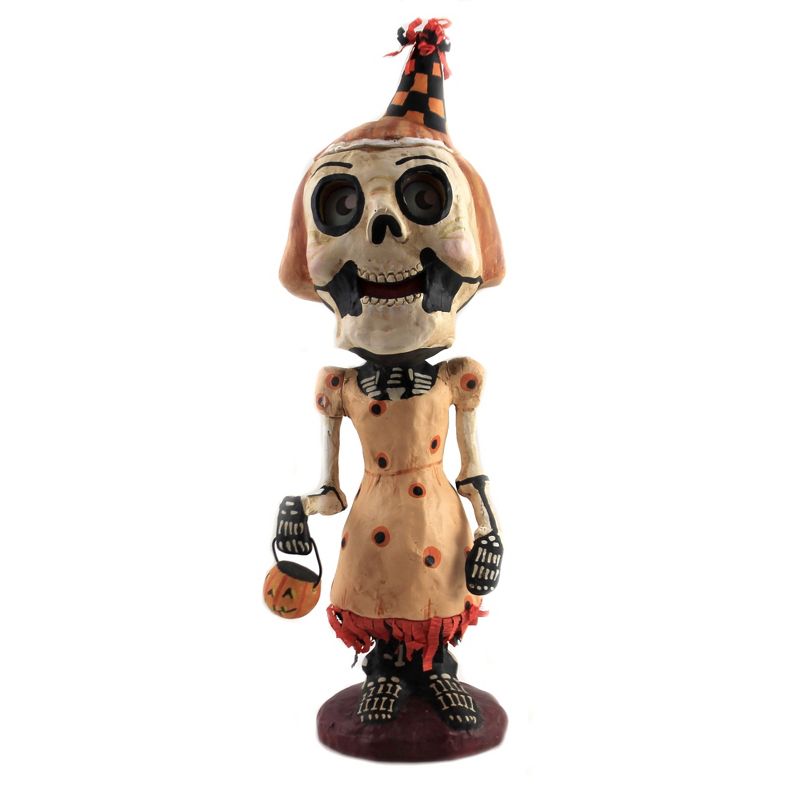 Jorge De Rojas 11.5" Trick Or Treat Tena Skull Pumpkin Halloween  -  Decorative Figurines