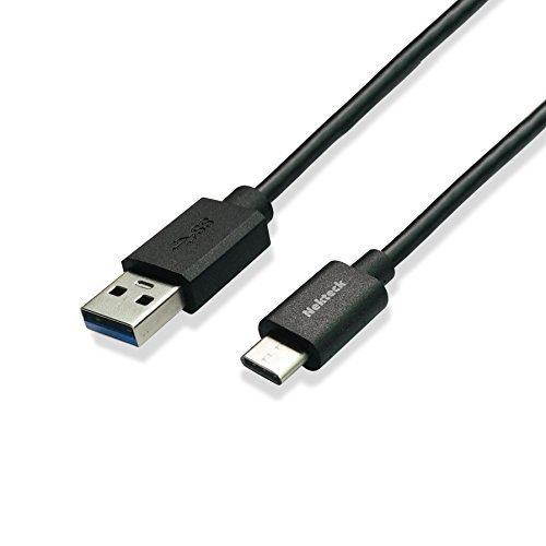USB Type C Cable, Nekteck USB 3.1 USB-C to USB A Male 56k ohm Resistor 3.3ft Data Charging Cord Reversible Design for MacBook 12 Inch, LG G5/G6, Galaxy S9 S9 Plus/Pixel 3 2/XL OnePlus 6, Black