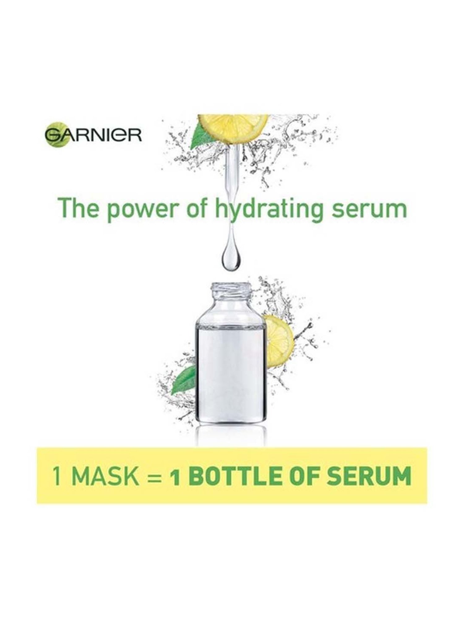 Garnier Skin Naturals Face Serum Sheet Mask (Pack of 5) - 140 gm