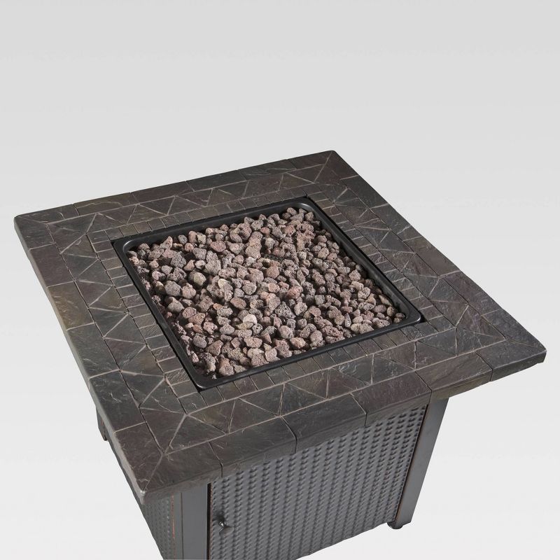 30" Outdoor Patio Gas Pit with Resin Tile Mantel - Endless Summer
