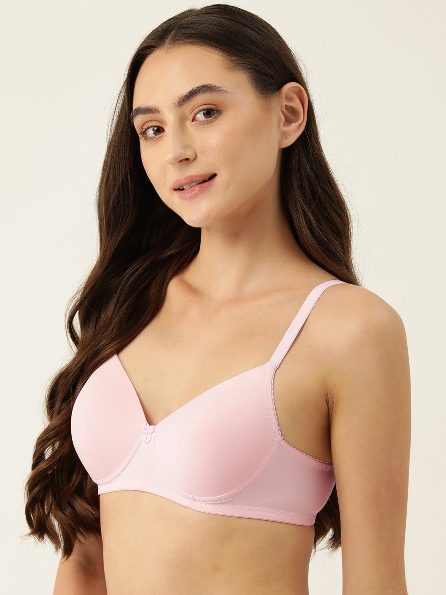 Leading Lady Light Pink Full Coverage Padded T-Shirt Bra