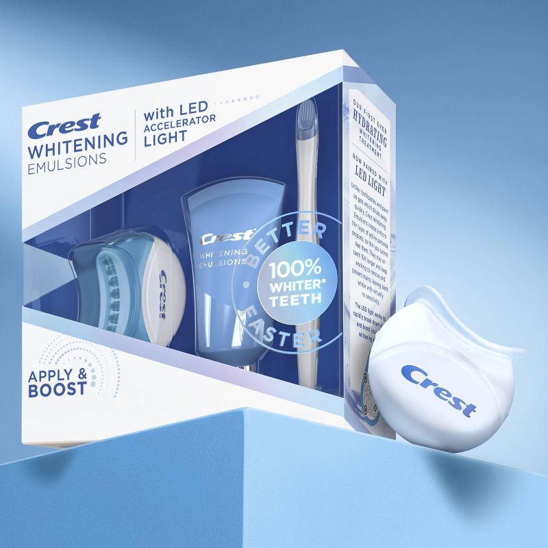 Crest Whitening Emulsions Leave-on Teeth Whitening Treatment with LED Accelerator Light - 0.63oz