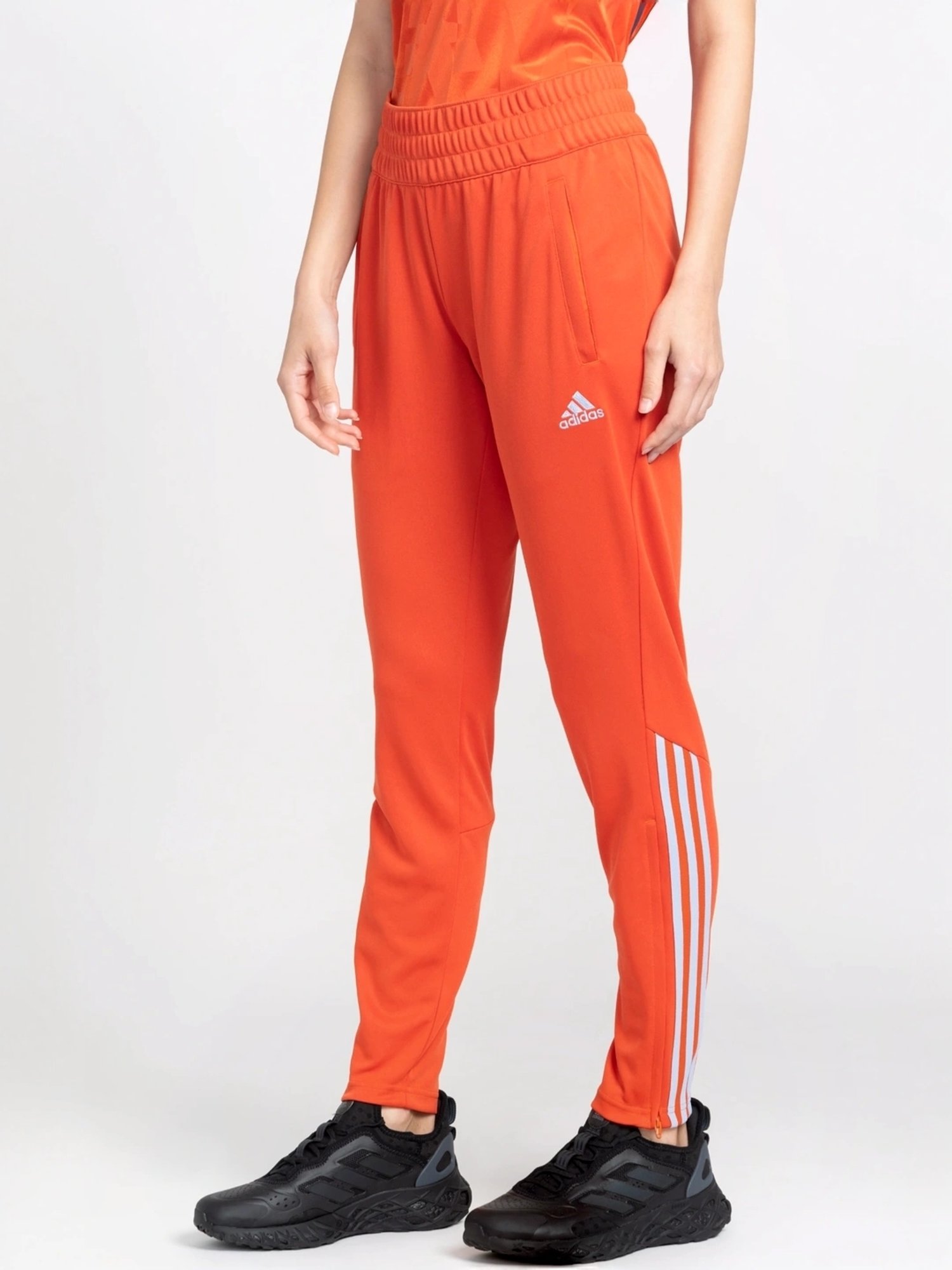 ADIDAS Red Striped Sports Track Pants
