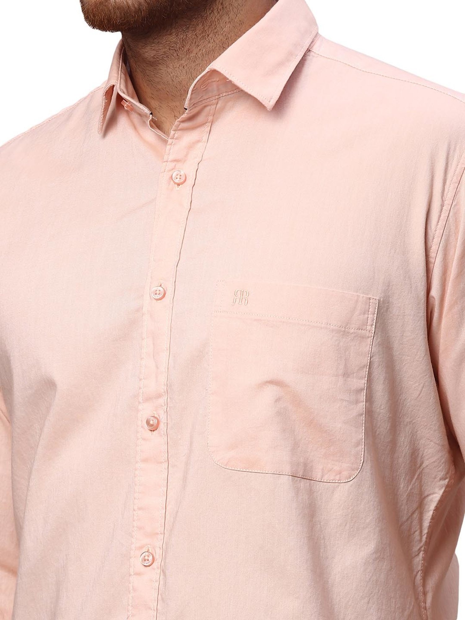 Raymond Orange Slim Fit Shirt