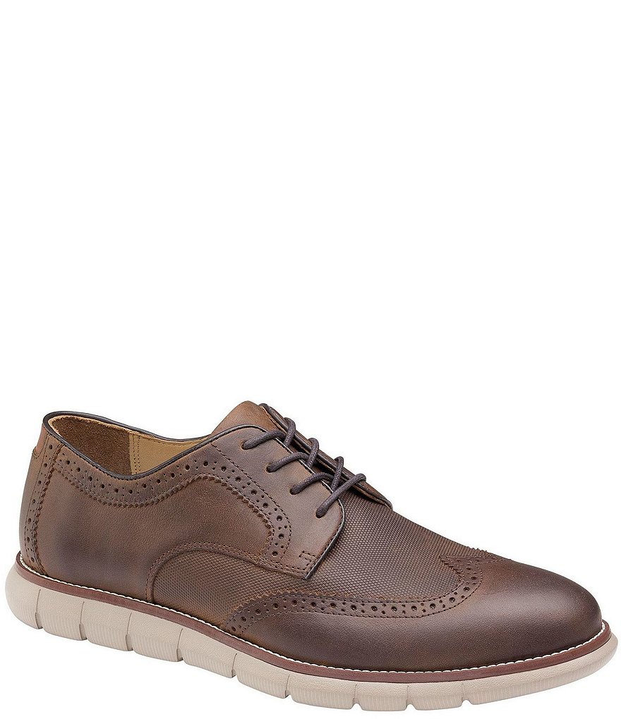Johnston & Murphy Men's Holden Embossed Wingtip Casual Shoes