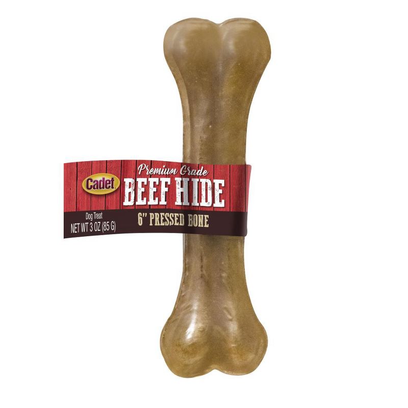 Cadet 6 Inch Pressed Rawhide Bone (36 Pack)