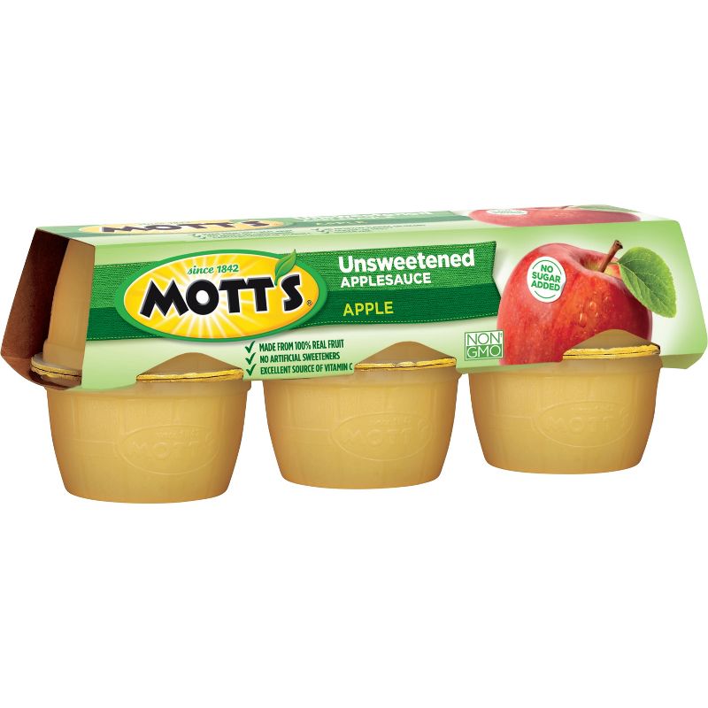 Mott's Unsweetened Applesauce - 6ct/3.9oz Cups