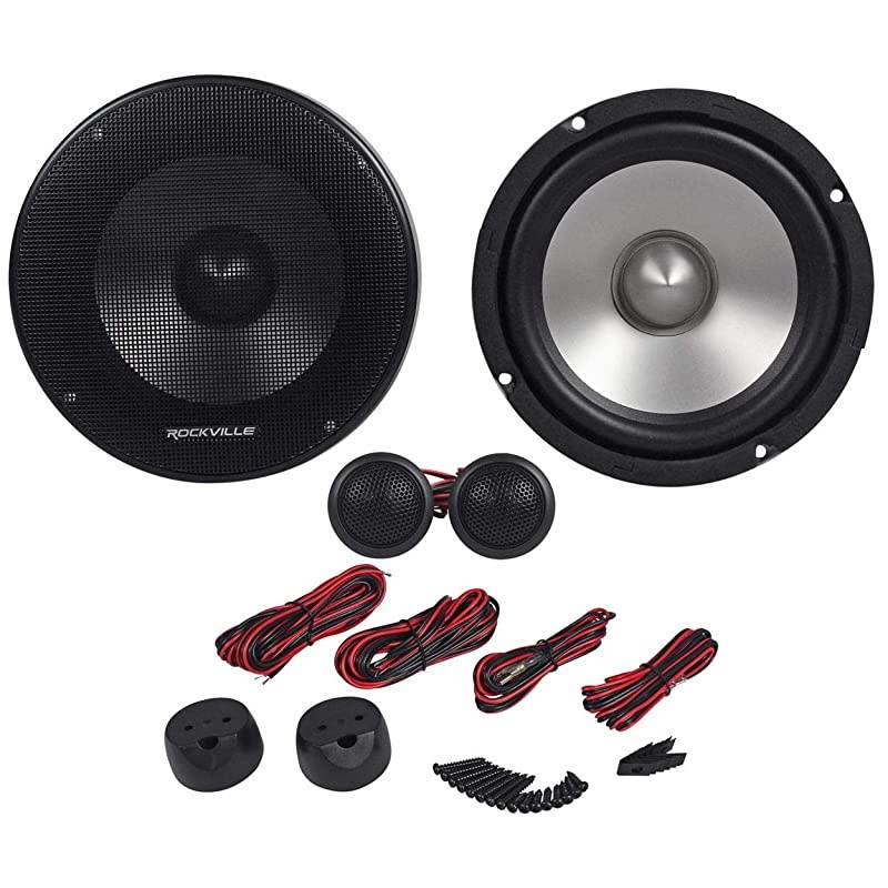 RVL6KIT 6.5" 800Watt/Pair Component Car Audio Speakers Aluminum Cone