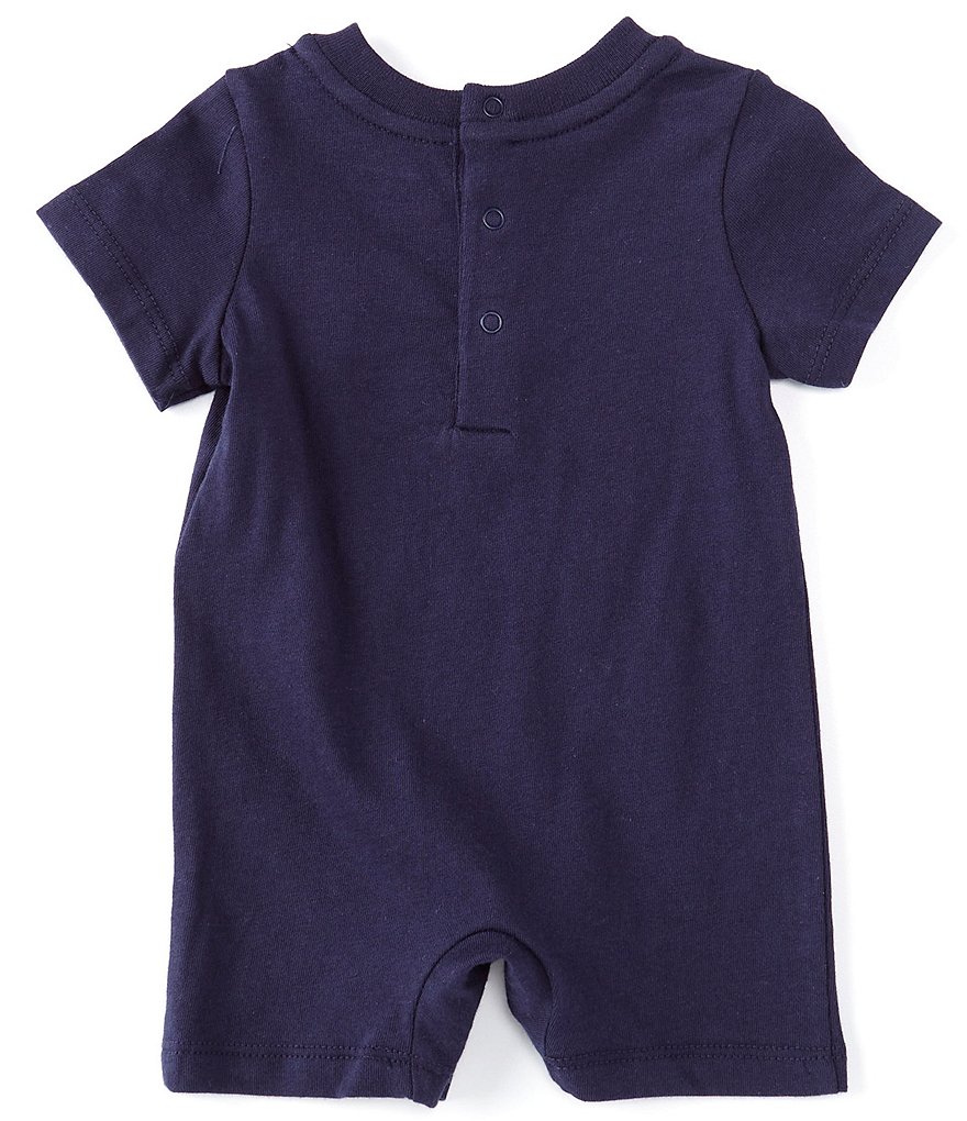 Ralph Lauren Baby Boys Newborn-9 Months Short-Sleeve Rugby Polo Bear Shortall