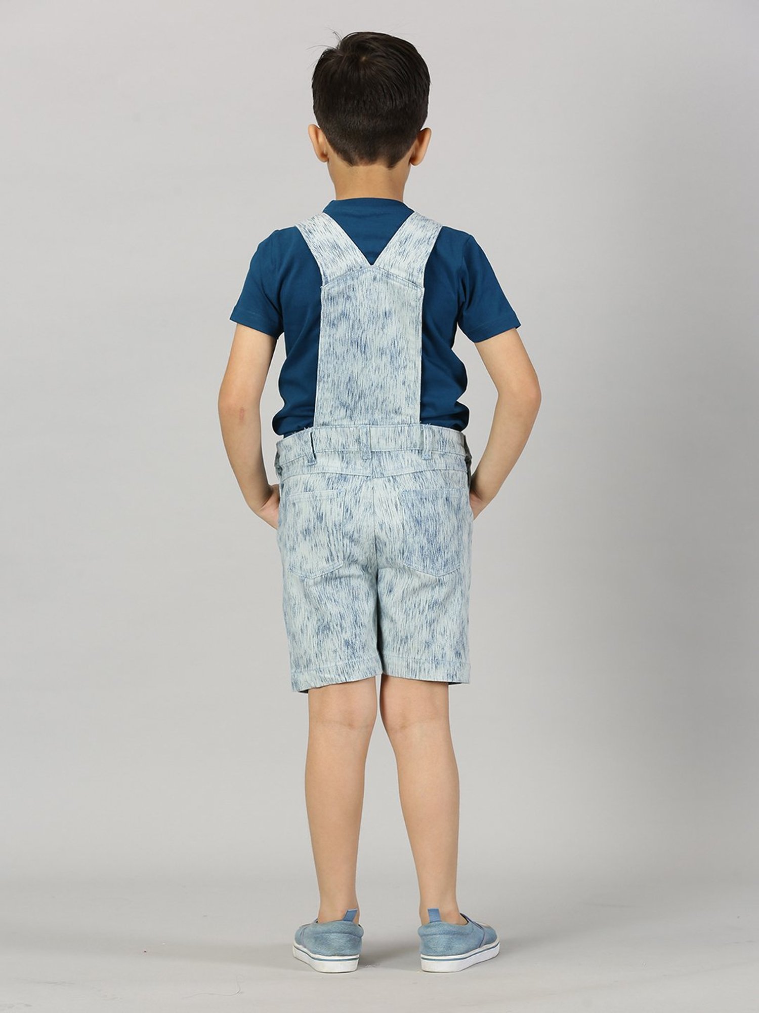 Juniors by Lifestyle Kids Mid Blue Cotton Casual Coordinate Set