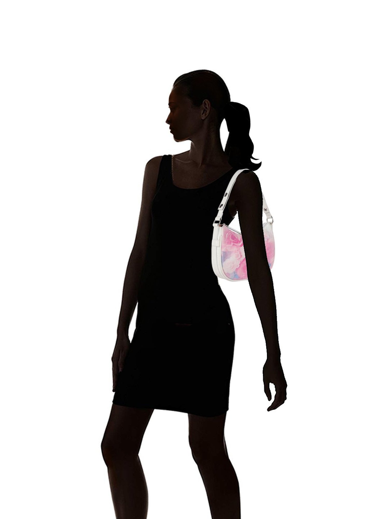 Lino Perros White Printed Medium Shoulder Bag