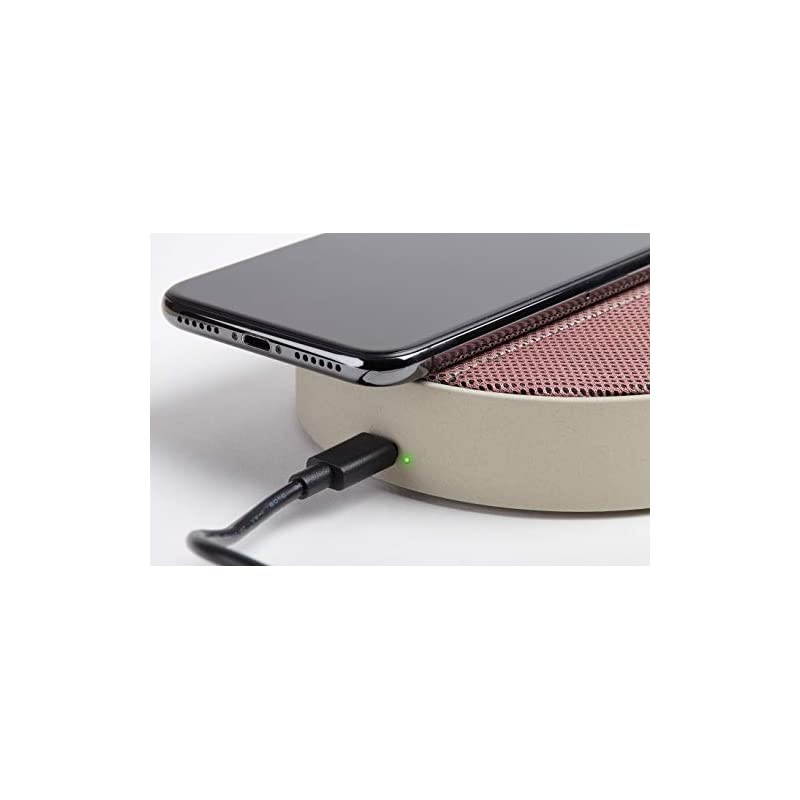 Oslo Energy Wireless Charging Station and 5W Bluetooth Speaker StonePink