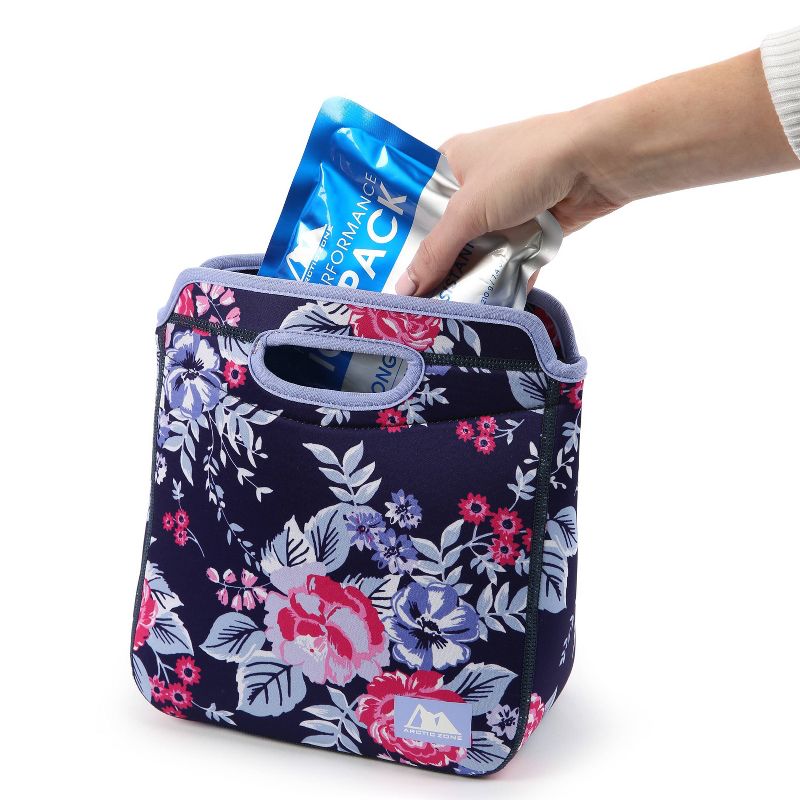 Arctic Zone Lunch Tote Set - Midnight Floral