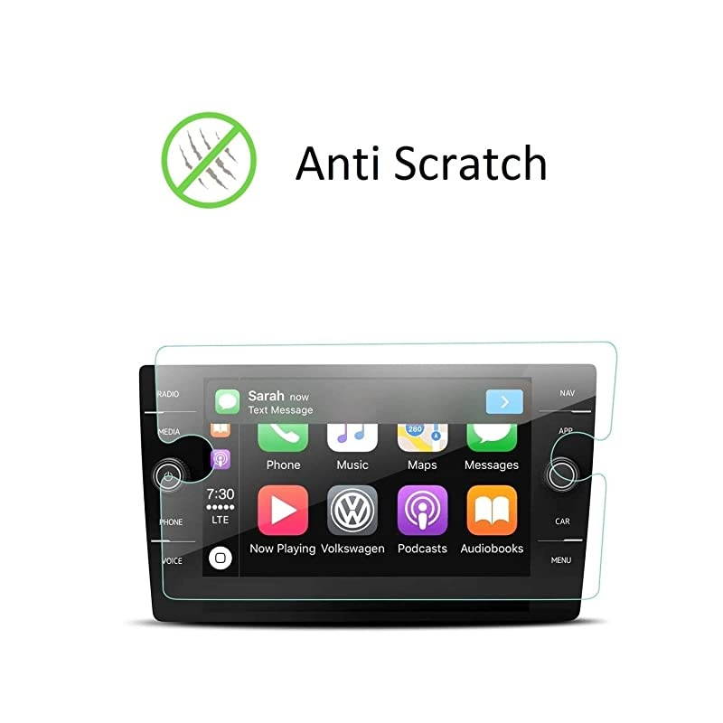 Tempered Glass Screen Protector for 2018 2019 2020 2021 Volkswagen Tiguan9H HardnessAnti ScratchHigh DefinitionVW Touch Screen Car Display Navigation Screen Protector