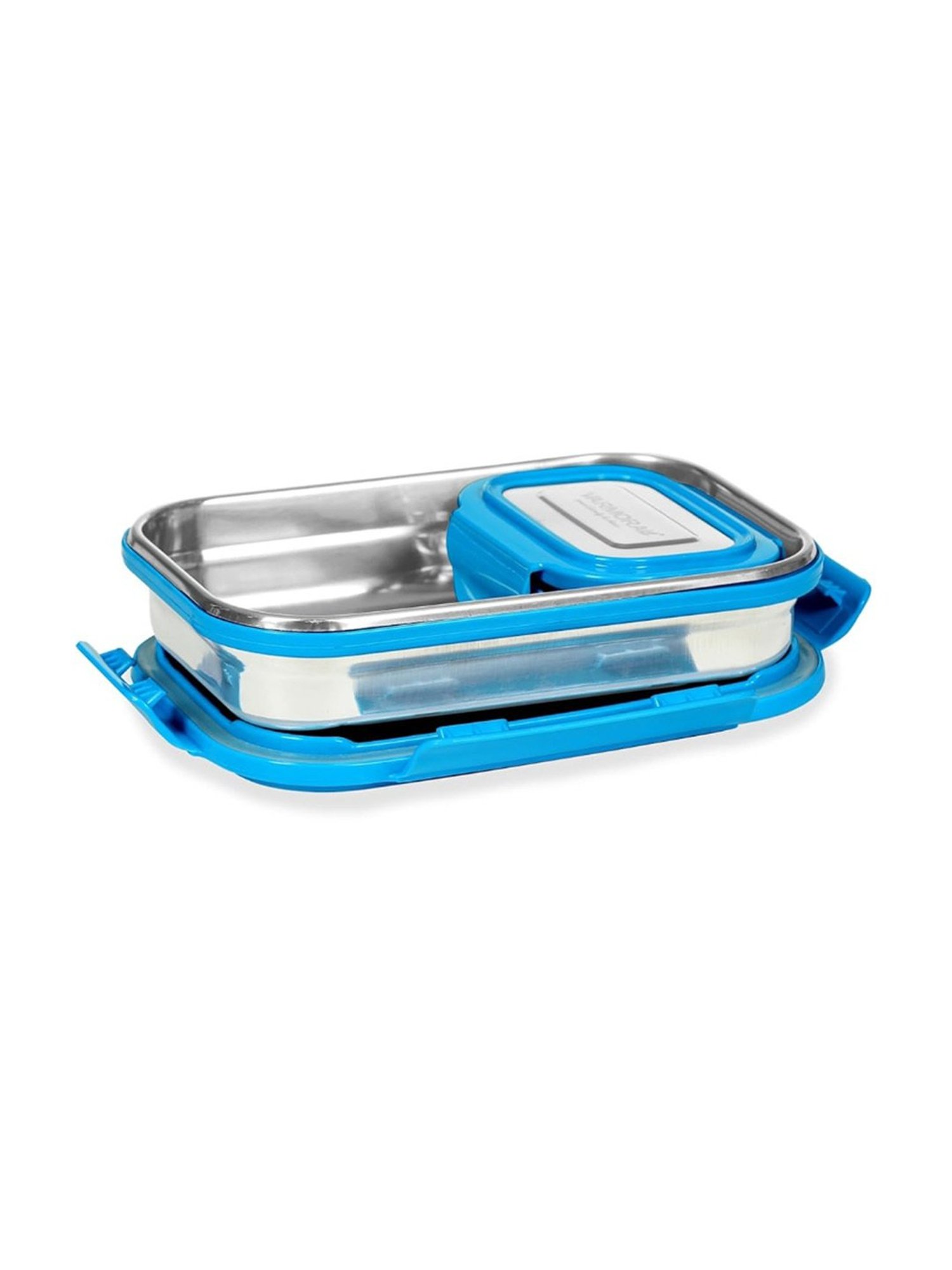 Varmora Blue Stainless Steel Lunch Box - Set of 2