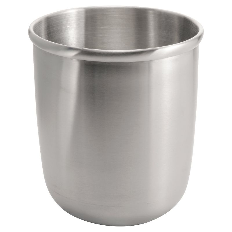 Nogu Stainless Steel 9" Wastebasket Brushed - iDESIGN