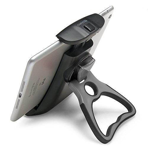 Aduro U-Grip iPad Stand Tablet Stand Holder Mount [Easy-Grip] Adjustable Multi-Angle Universal Desk Secure Tablet iPad Mini Stand Mount for all Tablets (Black/Grey)