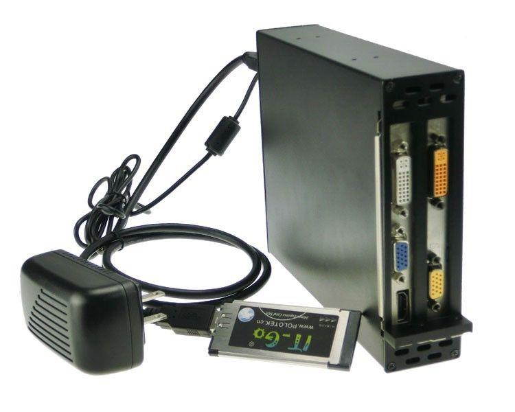 Expresscard 34 To 2 PCI-e 16x slots adapter Laptop Express card