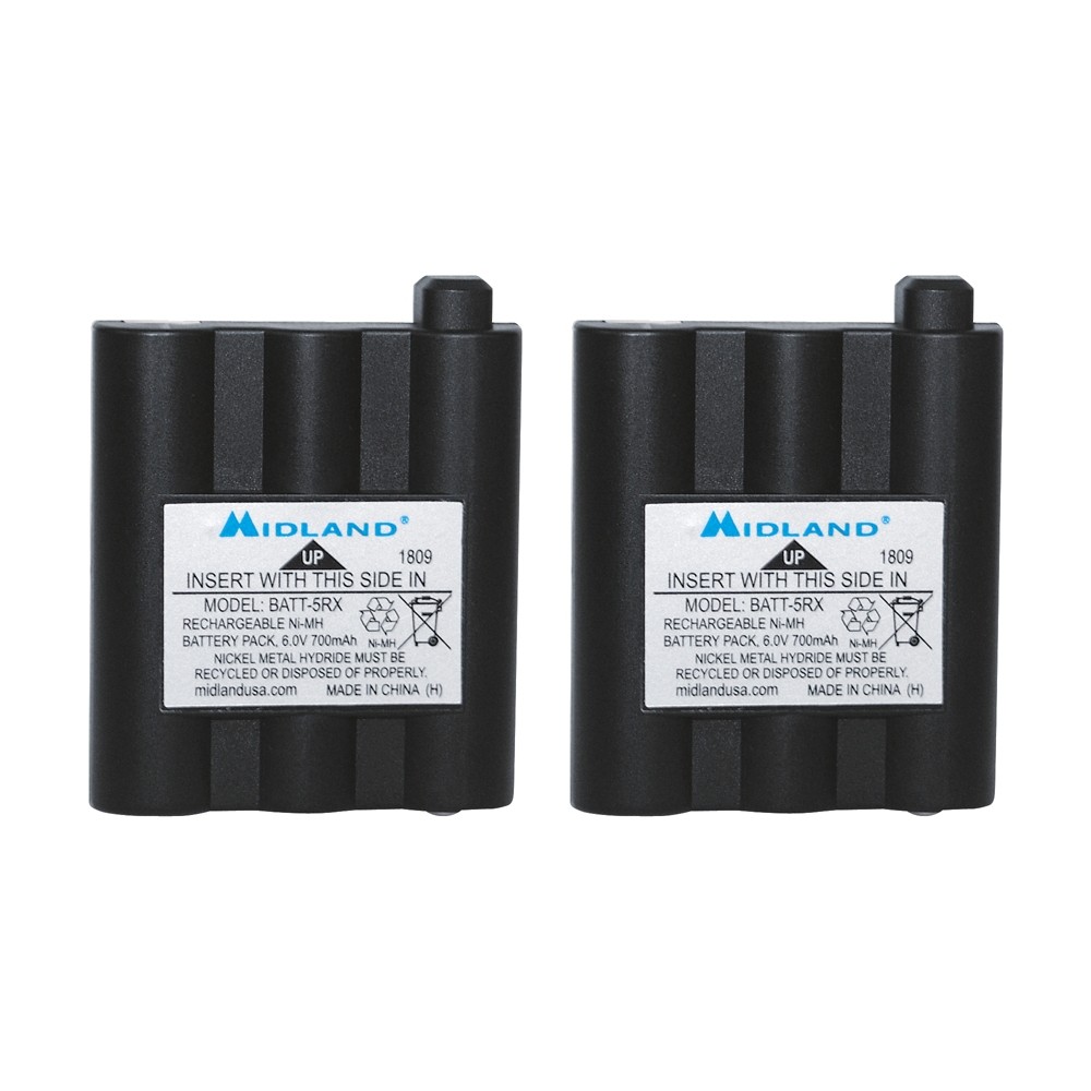 MIDLAND RADIO MID-AVP17 2 Pack GXT Rechargeable Batteries BATT5R