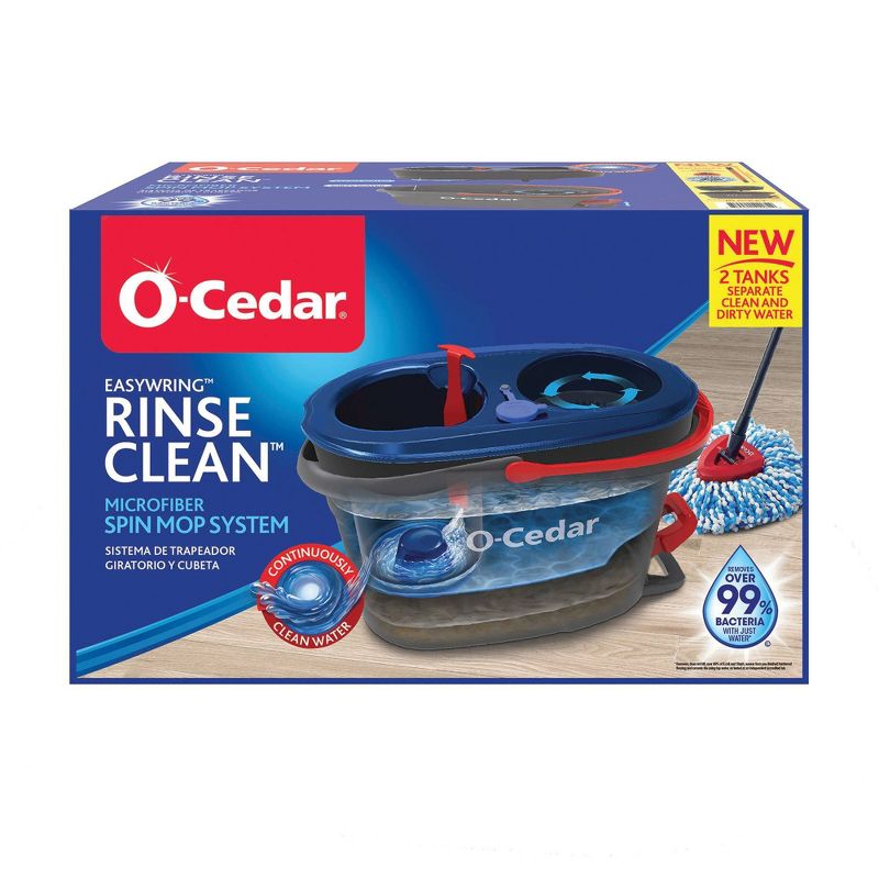 O-Cedar EasyWring Rinse Clean Spin Mop & Bucket