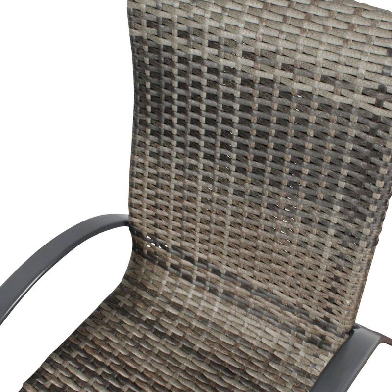 Santa Fe 4pc Wicker Chairs - Silver - Courtyard Casual