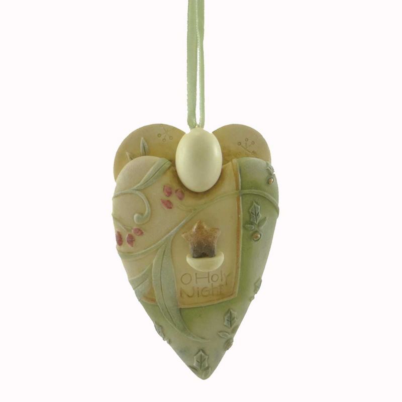 Holiday Ornament O Holy Night Angel Take Heart  -  Tree Ornaments