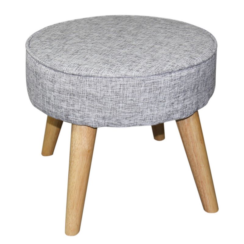 Mid - Century Foot Stool 13.5" - Gray - Ore International