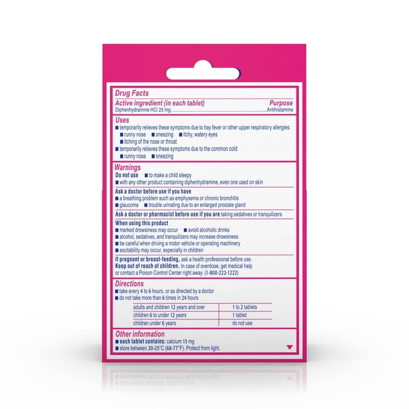 Benadryl Allergy Diphenhydramine UltraTab Antihistamine Tablet - 8ct