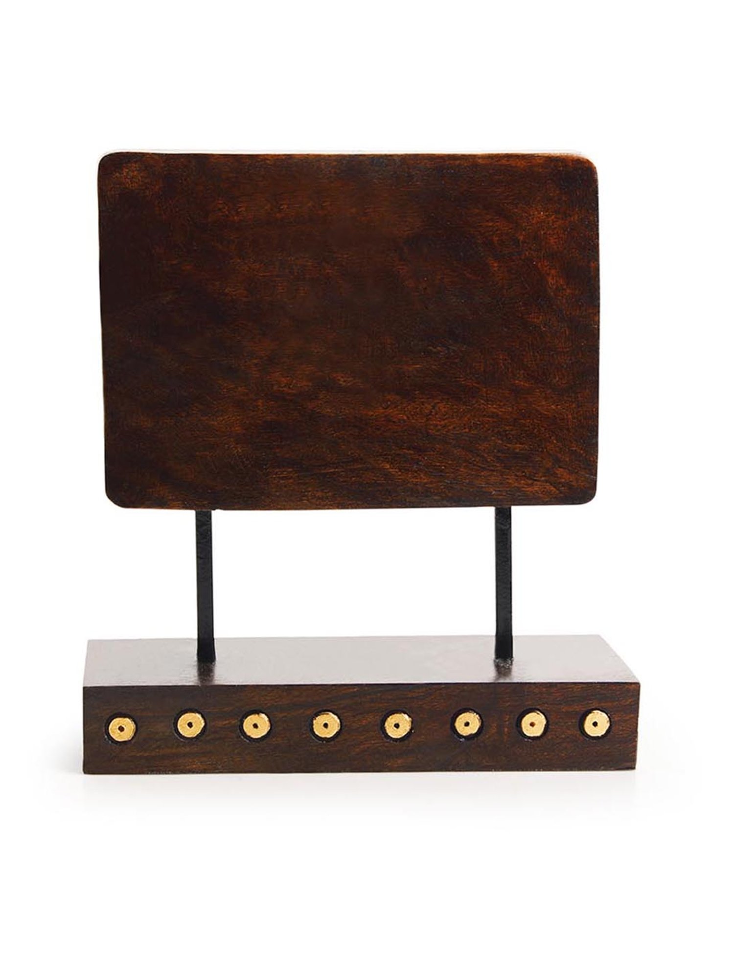 ExclusiveLane 'Resting Buddha' Hand Carved Wooden Sculpture Showpiece (7.6 Inch)