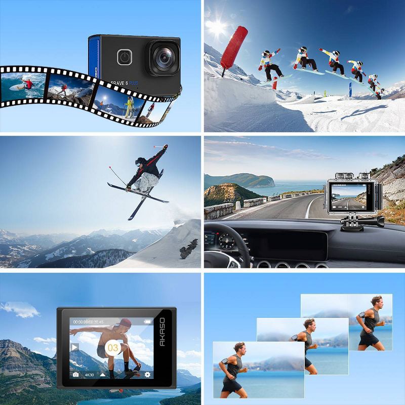 Compact Size 720P HD Digital Camera Camcorder 5MP CMOS Sensor 2.0" LCD Screen 3 Meters Waterproof with Built-in Microphone for Kids Children Students Boys Girls Summmer Gift