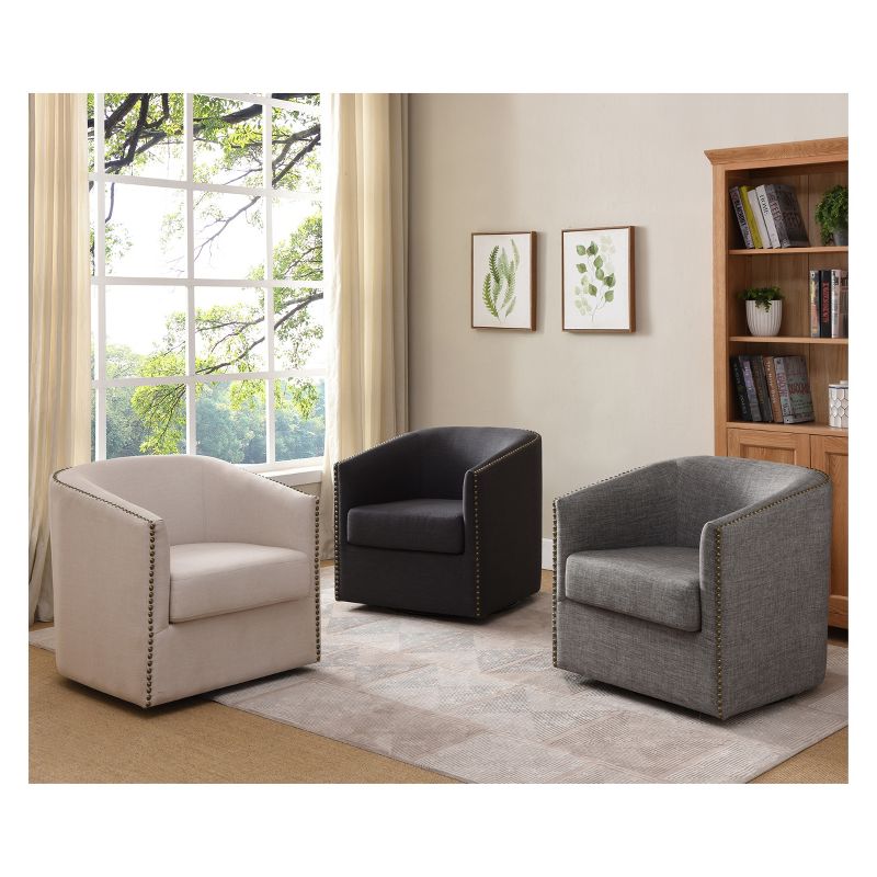 Alyce Swivel Glider Chair Cream