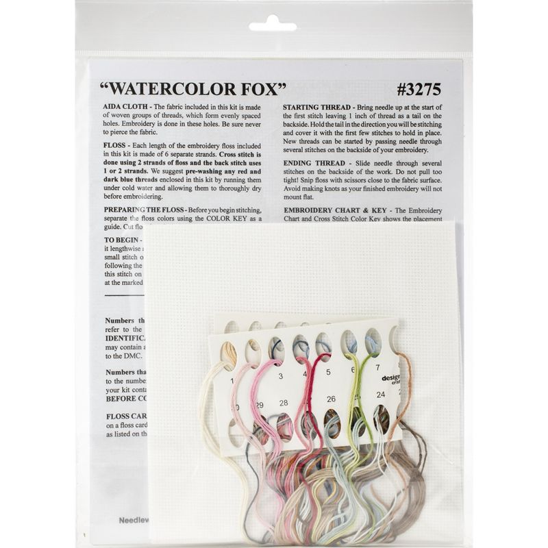 Design Works Counted Cross Stitch Kit 10"X10"-Fox (14 Count)