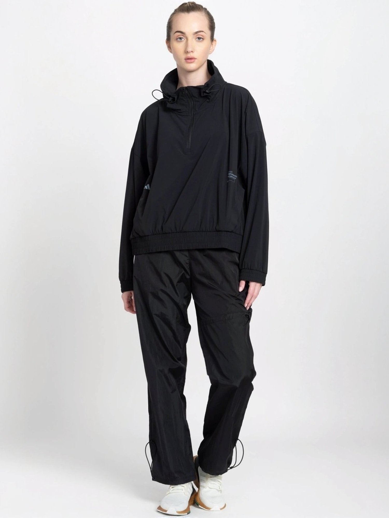 ADIDAS Black Printed Sports Jacket