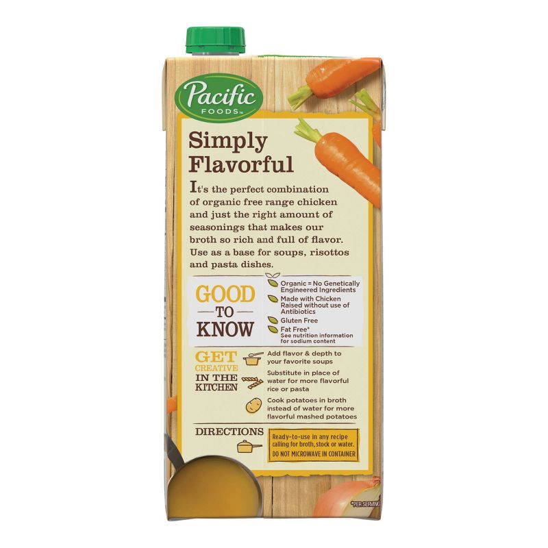 Pacific Foods Organic Free Range Chicken Broth - 32oz