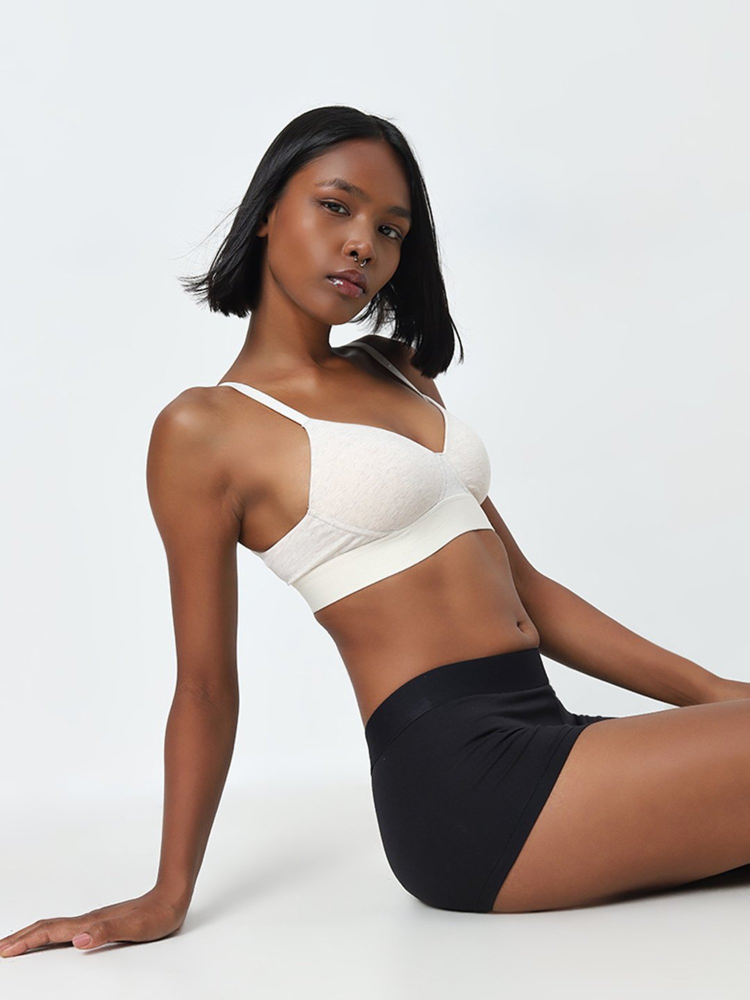 Superstar by Westside White Padded Cotton Bra