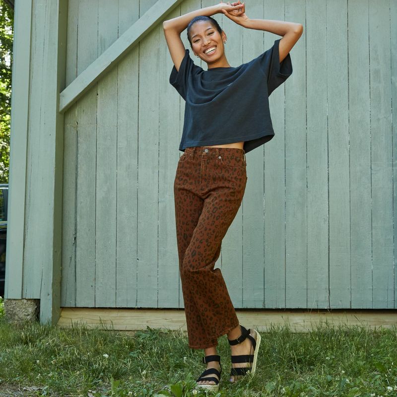 Women's Super-High Rise-Rise Vintage Straight Cropped Jeans - Universal Thread™ Sweet Rose 00