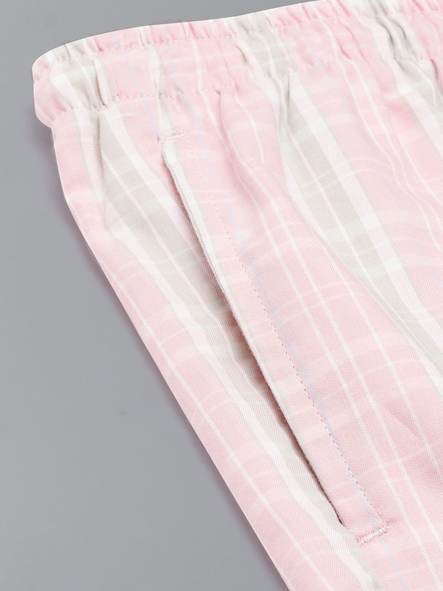 Enamor Pink Cotton Printed Lounge Pants