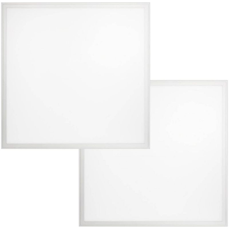 24" Square White 5000K LED Flat Panel Ceiling Light Set of 2