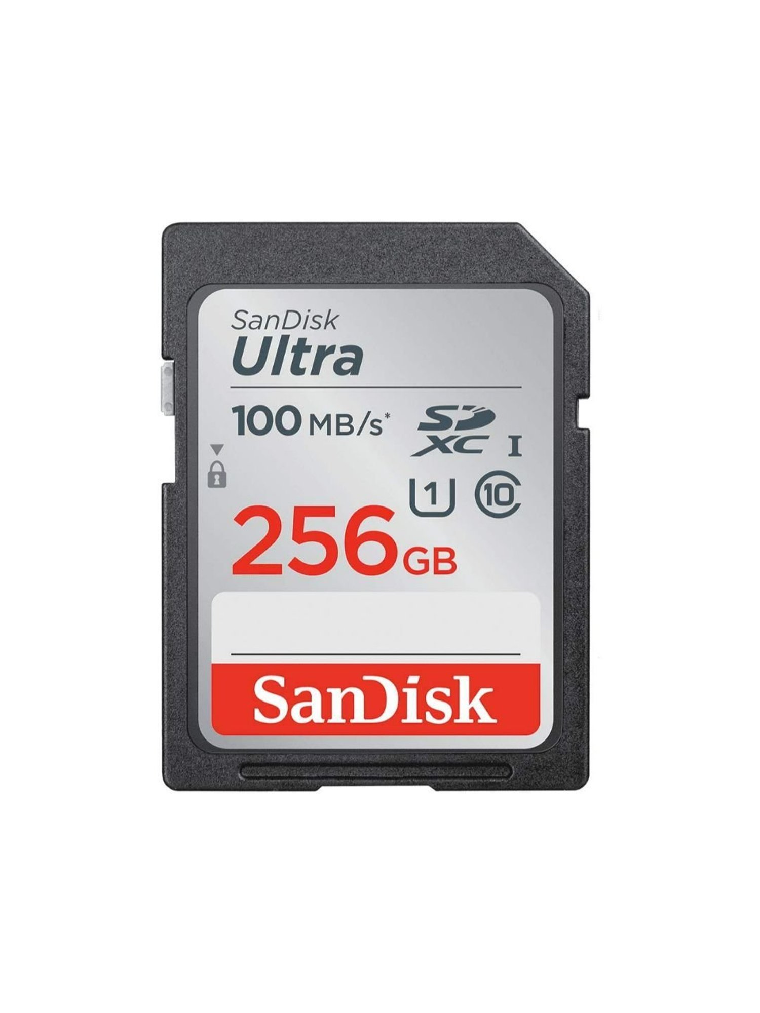 Sandisk 256GB Ultra SDXC UHS-I Memory Card with Transfer Speeds Up to 100mb/s (Black)