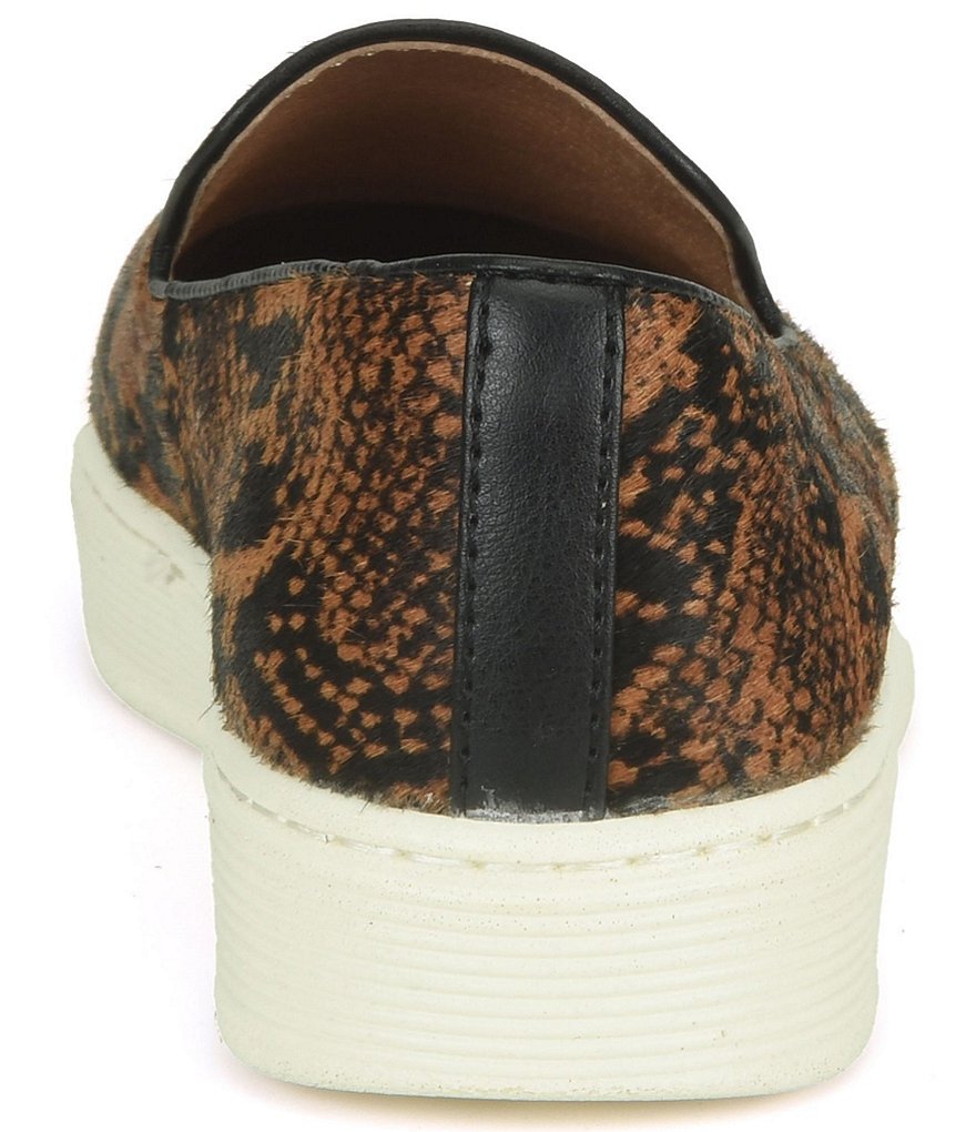 Sofft Somers Snake Print Horsehair Slip-On Sneakers