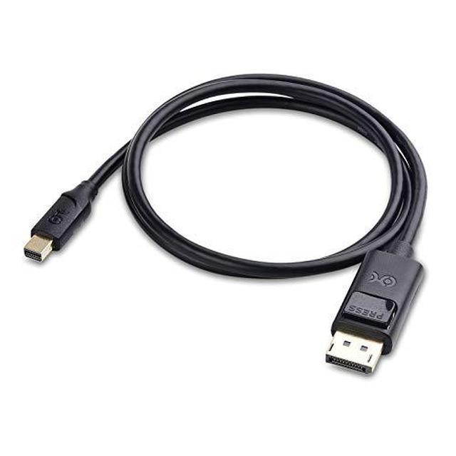 Cable Matters Mini DisplayPort to DisplayPort Cable (DisplayPort to Mini DisplayPort 1.4 Cable) with 8K 60Hz Video Resolution and HDR in Black 6 Feet - Thunderbolt and Thunderbolt 2 Port Compatible