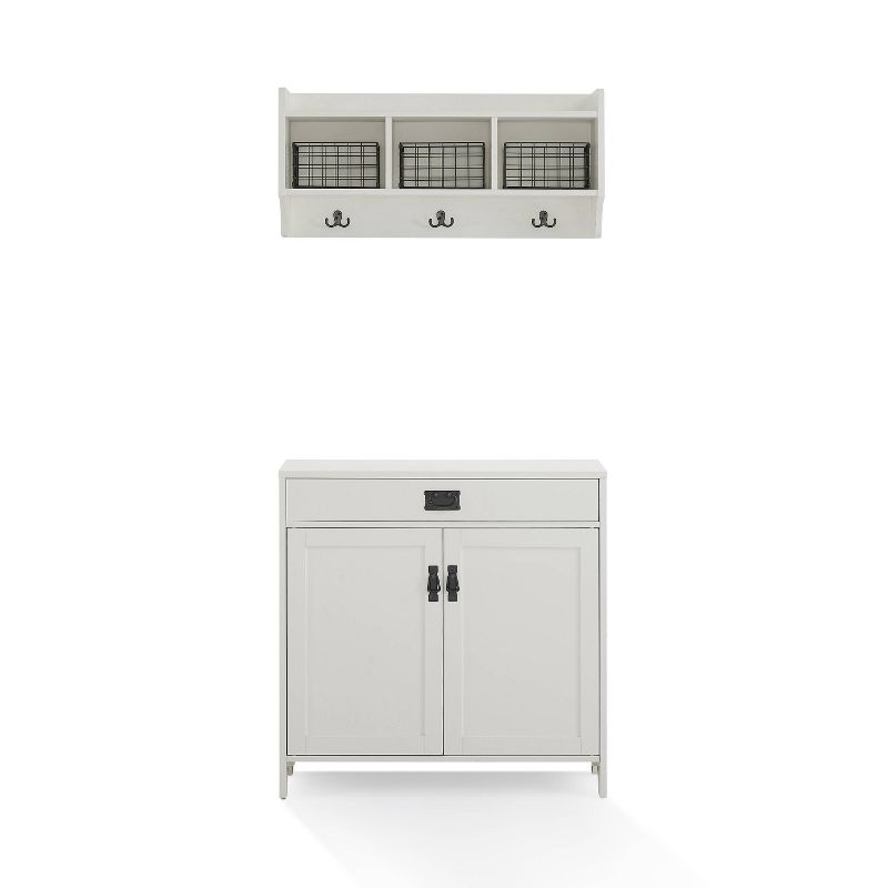 2pc Fremont Entryway Set White - Crosley