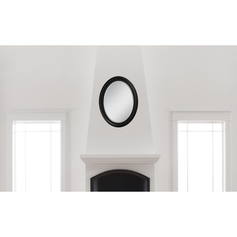 Oval George Decorative Wall Mirror Black - Howard Elliott