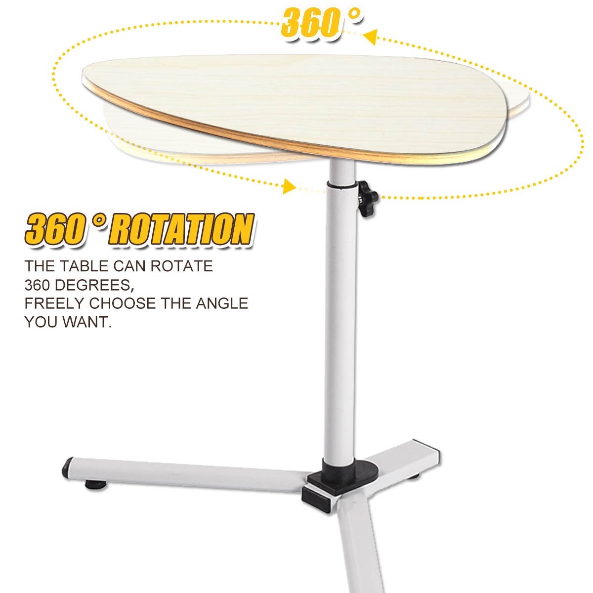 Adjustable Height & AngleNotebook Laptop Sofa Desk Overbed Food Table Stand