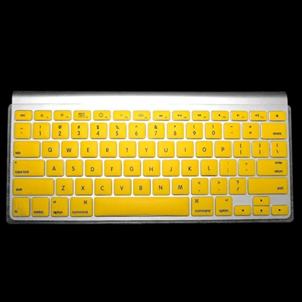 Silicon US Keyboard Skin Protective Film For Macbook Pro 15.4 Inch  Yellow