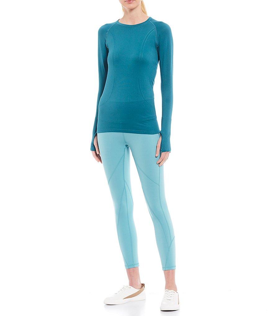 IBKUL Solid Long Sleeve Mock Neck Top