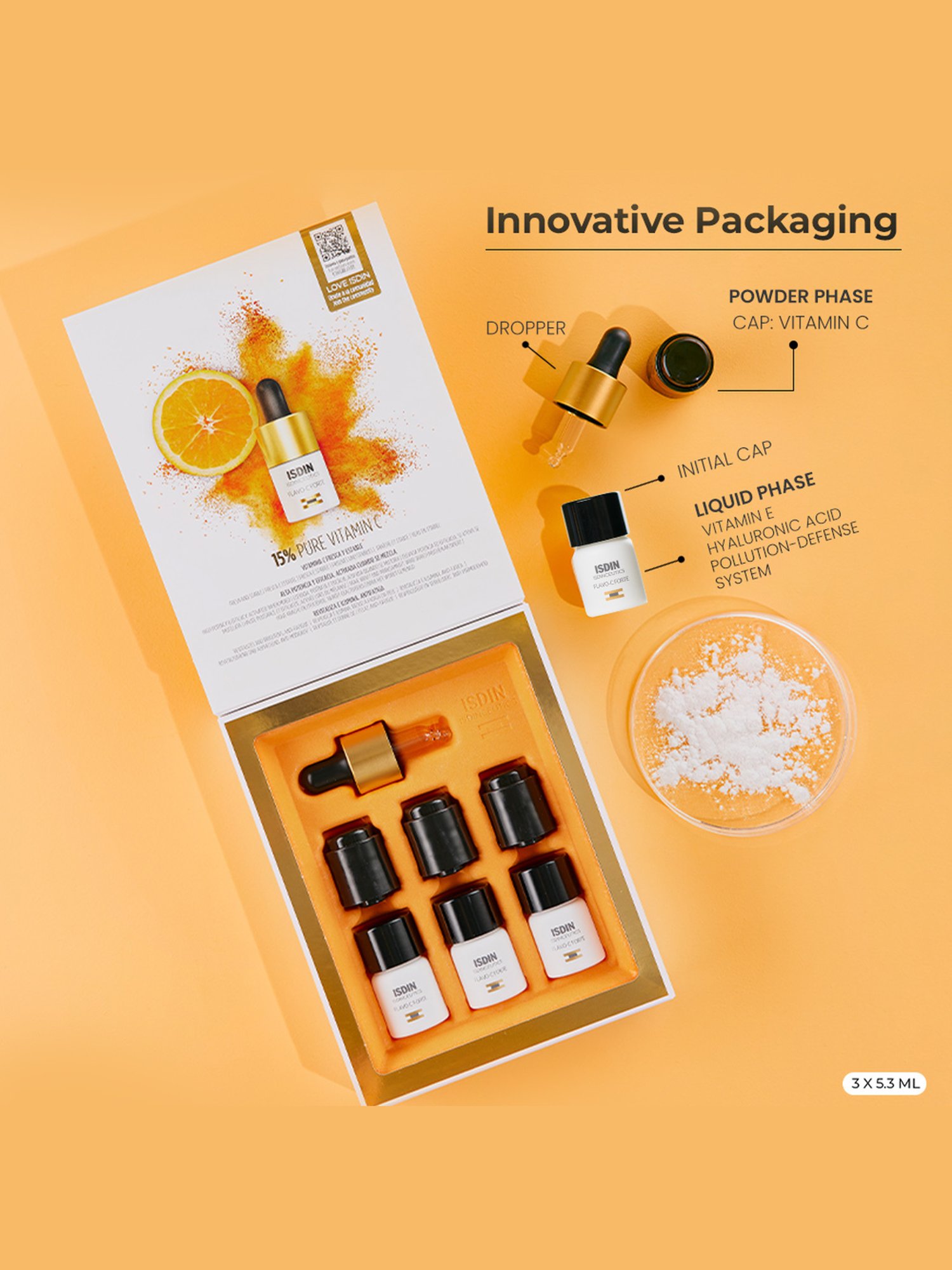 ISDIN ISDINceutics Flavo-C Forte Serum - 5.3 ml Each (Pack of 3)